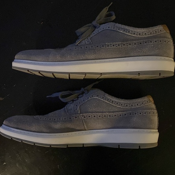 Johnston & Murphy Men's Ellington Gray Wingtip Oxford Style 25-3099 Size 11.5M - Picture 3 of 7